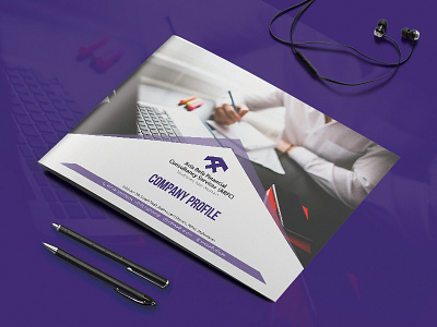 Company Profile bifold branding brochure company corporate identity designer finance graphic design profile tech technology