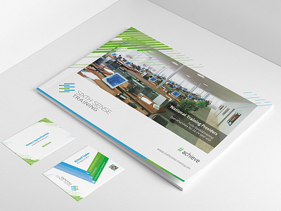 Company Profile brochure clean company design elegant it professional profile sense sixth tech training