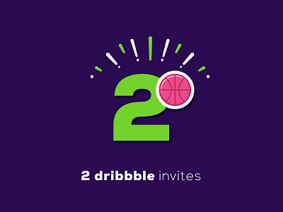 2 Dribbble Invites