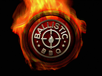 Ballistic BBQ ballistic bbq branding cap design fire graphic logo t shirt tshirt