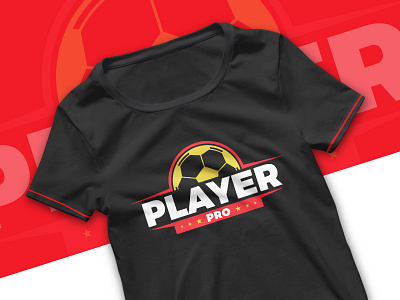 Playerpro Logo branding design football game graphic identity logo soccer sports t shirt t shirt design team