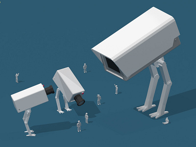 Big Brother. Again. 3d blender camera low poly