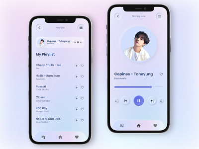 Neumorphism Music Player App. app design app ui best design hire inspiration music music app design music player neumorphism new app design nice wor pro app designer pro designer professional designer trend ui design ux design