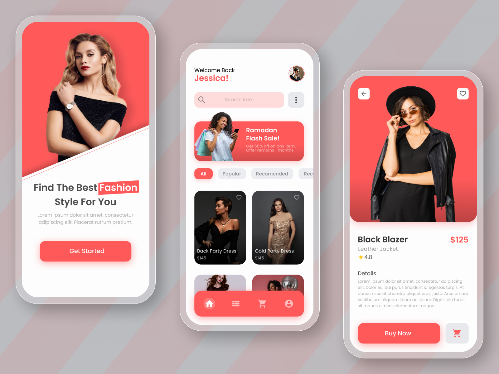 Ladies Fashion eCommerce App Design. by Sabbir Islam 👑 on Dribbble