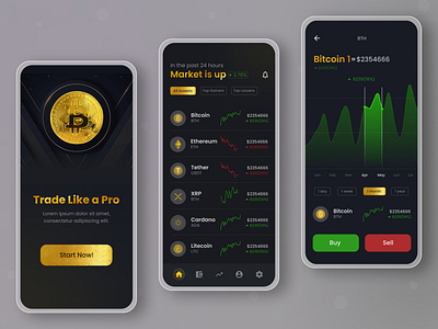 Cryptocurrency Trading Mobile App