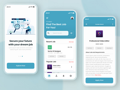 Jobs App designs, themes, templates and downloadable graphic elements on  Dribbble