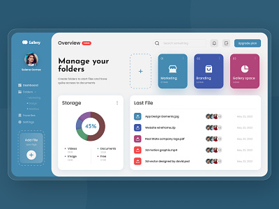 Files Management Dashboard Concept Design.