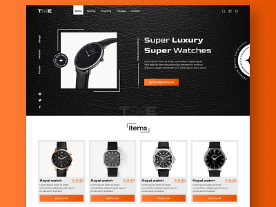 Premium Watch Website Ui Design. inspiration pro ui u designer ui design ui ux design ux design watch website web design website website designer