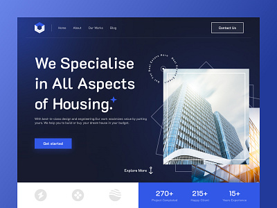 Real-Estate landing page design. always trending designer inspiration landing page nft nft landing page nft website design premium website design pro real estate real estate landing pagew real estate website ui design trending web 3.0 web design website website design website designer