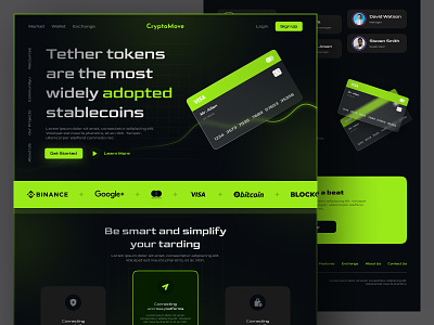 Trading Cryptocurrency Exchange Website. blockchain website ui design blockchain website ui ux cryptocurrency cryptocurrency landing page cryptocurrency website inspiration nft nft landing page nft website pro pro web designer trending trending web designs trendy trendy web designs ui ux web 3.0 web 3.0 designer website ui ux design