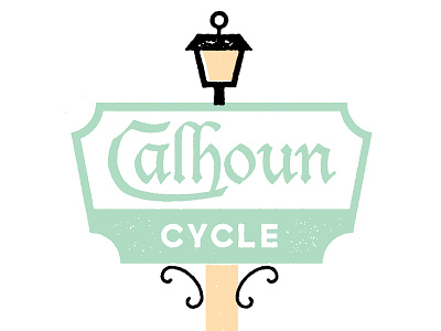 Calhoun Cycle artcrank bicycling bike cycling poster print
