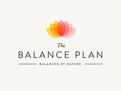 The Balance Plan logo balance blog fitness flower gym health logo lotus lotus flower workout