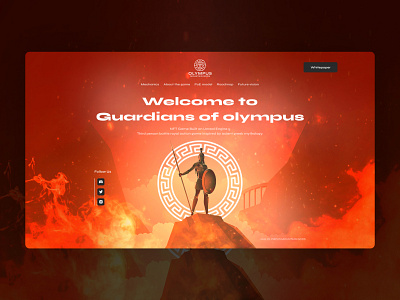 OLYMPIC - NFT collection website design for the game