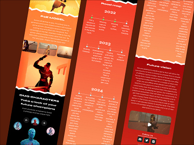 OLYMPIC - NFT collection website design for the game