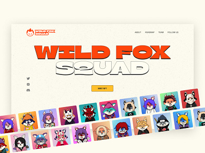 WILD FOX SQAD | NFT design concept