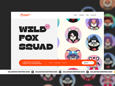 WILD FOX SQAD | NFT design concept