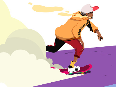 Skater artdigital artdirection character colorful design illustration sk8 skate