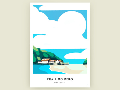 Beach poster color colorful design graphic design illustration poster procreate procreate app sea