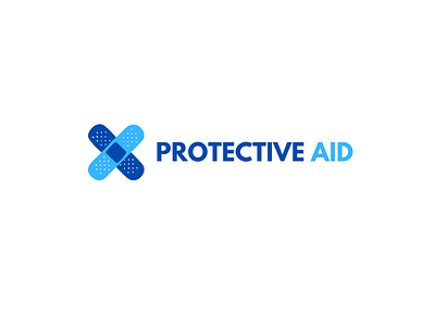 Protective Aid Company Logo branding design icon illustration logo typography vector