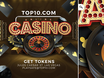 Online Casino Gambling Flyer cards casino chips flyer gambling game money online playing roulette slot machine stakes