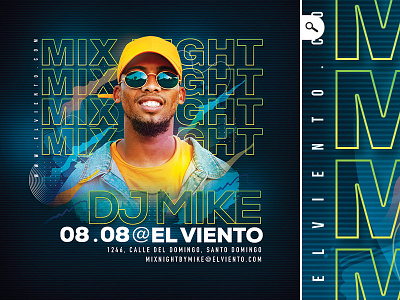 DJ Mix Night Club Party Flyer beat club dj eve event flyer jam mix music night party session