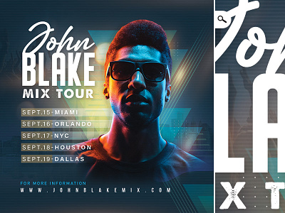 DJ Mix Tour Flyer template