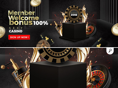 casino member welcome banner sexycasino by n2n44 on Dribbble