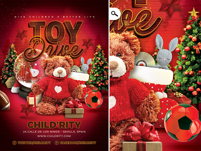 Christmas Toy Drive Flyer
