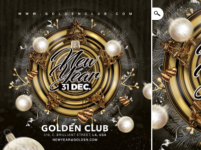 Nye / new year Party Flyer