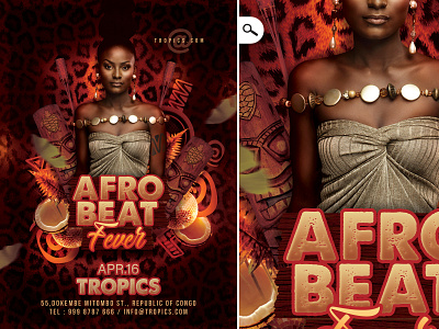 Afro Beat party Flyer