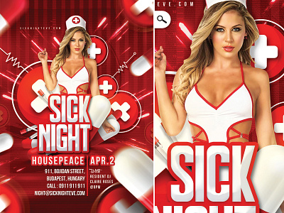 Sick Nurse Night Flyer