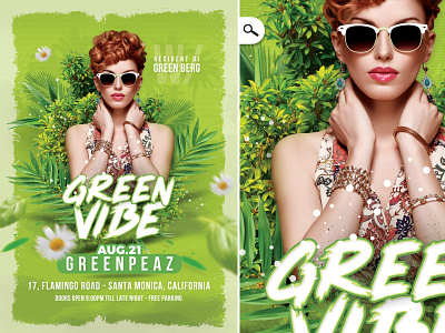 Green Vibe Party Flyer