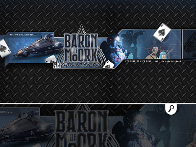 baron of moork youtube channel banner banner baron of moork channel game gamer gaming player rpg game shooter survival videogame youtube
