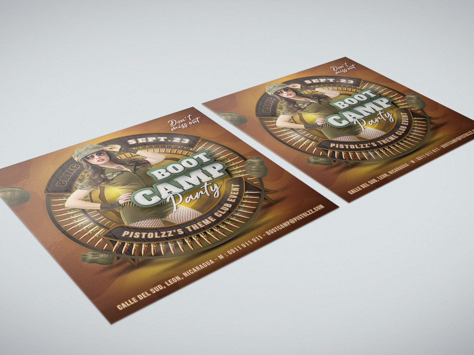 Boot Camp Army Themed Flyer by n2n44 on Dribbble