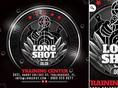 Shooting Training Center Flyer bullet hiphop