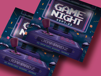video game night flyer