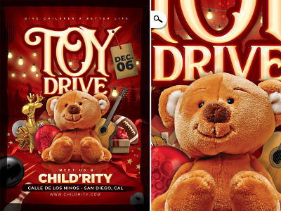 Christmas Toy Drive Flyer