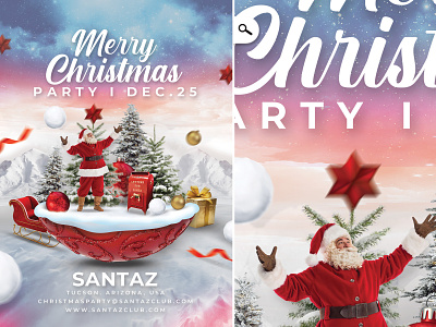 Christmas With Santa Flyer event party xmas