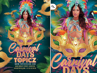 Carnival Days Flyer fair masked