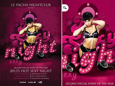 Flyer Hot Sexy Night Club