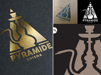 Pyramid Shisha Logo arabic club evening event logo logotype orient oriental pyramid resizable sheeshah shisha smoke smoking traditional turkey vector