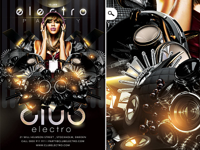 Flyer Electro Sound Party In Club