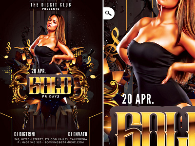 Club Flyer Gold Fridays