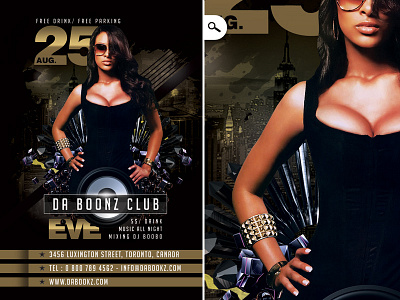 Night Club Flyer Da Boonz