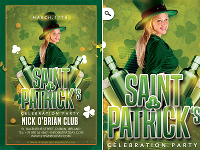 St Patrick Flyer beer celebration clover club drinks green ireland irish party pub saint patrick st pat