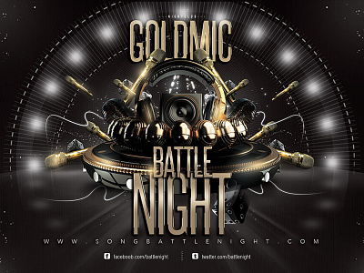 Song Battle Night all night bar battle club contest dj evening event flyer karaoke mixing nightclub