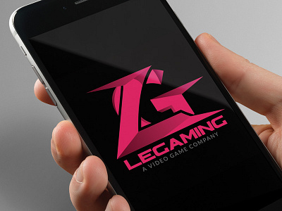 Legaming Logo company corporate identity disk download game gaming logo modern online video video game