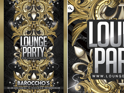 Lounge Party Golden bar barocco celebration classy club dj drink lounge music party salon