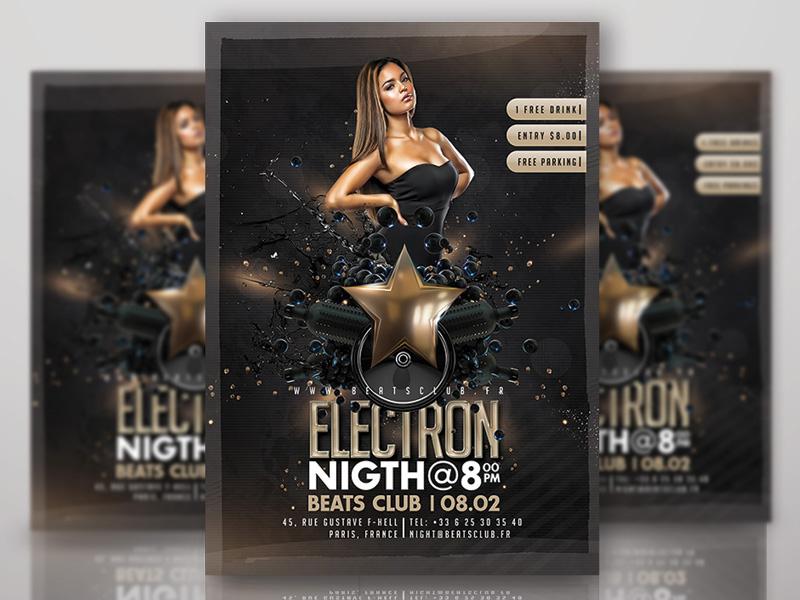 Electron Night Flyer by n2n44 on Dribbble