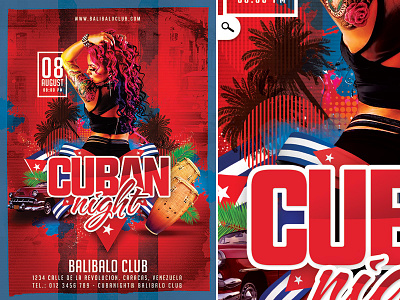 Cuban Night Party celebration club conga cuba cuban dance latina libre national day night party sound
